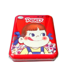 鐵盒不二家鐵盒牛奶妹紅