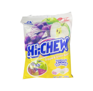 包裝森永hi-chew軟糖(提子青蘋果)