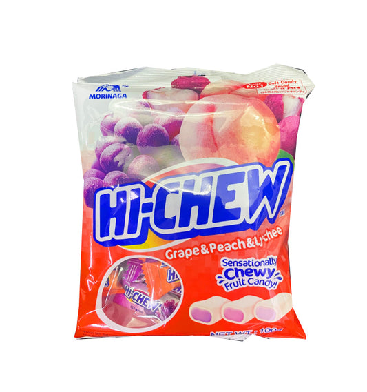 包裝森永hi-chew軟糖(提子桃荔枝)