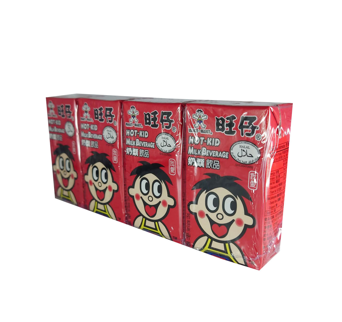 旺仔牛奶飲品紅色